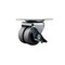 Service Caster Low Profile Thermoplastic 2'' Dual Wheel Top Plate Swivel Caster with Brake SCC-DW04S21316-TPRS-SLB - alternate 1